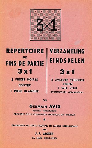 Rpertoire exhaustif des positions et solutions de fins de partie comprenant 3 pices noires contre 1 pice blanche